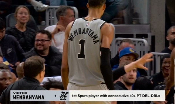 😳邓肯都没做到！文班连续两场40+两双 马刺队史首人！